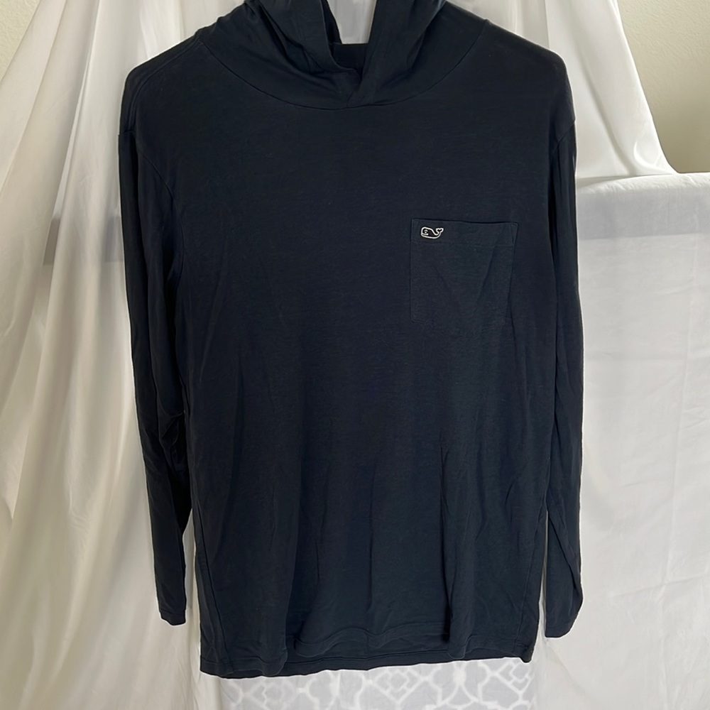 Mens Vineyard Vines Navy Blue Edgartown Long Sleeve Hoodie size small